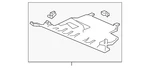 Genuine Honda Under Cover 77345-SZT-G01. Fixed Price $38.84.