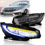 For 2016-2021 Honda Civic Led Blue Drl Sequential Signal Projector Headlights. Fixed Price $294.99.