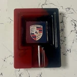 Porsche Red & Black Luxury Cigar Ashtray Sports Car Collectible Gift. Fixed Price $25.00.