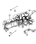 Genuine Mopar Instrument Panel Wiring 68066210AD. Fixed Price $397.87.