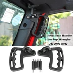 Front Aluminum Grab Handles Grip Bars For Jeep Wrangler Jku 2007-2018. Fixed Price $35.99.