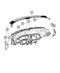 Genuine Mopar Defroster Grille 5LA14DX9AD. Fixed Price $279.65.