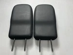 Pair 2024 2025 Headrest Mitsubishi Outlander Rear Third 3RD Row Black Leather. Fixed Price $149.99.