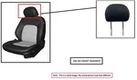 Rh Blk Frt Headrest Oem 2015 Lincoln Mkc. Fixed Price $75.00.