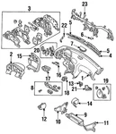 Genuine Mazda Center Panel FD01-55-21X. Fixed Price $301.79.