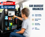 Car Backseat Organizer With Touch Screen Tablet Holder Storage Pockets Cover. Fixed Price $29.40.