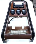 1971-1973 Mustang Woodgrain Center Gauges Bezel With A/c Working Oem. Fixed Price $525.00.