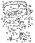 Genuine Mopar 2001-2002 Dodge Ram 1500 Instrument Panel Cup Holder 5FR421AZAD. Fixed Price $145.79.