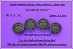 2006-2010 Jeep Commander Dash Black Heat Air Vents Set Of Four 07 08 09 Oem. Fixed Price $59.95.