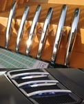 Us Stock Chrome Hood Vent Grill Fin Trims For Mercedes W166 X166 Ml Gle Gls. Fixed Price $49.74.
