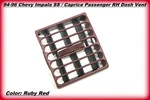 94 96 Chevy Impala Rh Dash Vent Oem Ruby Red Caprice Passenger Side. Fixed Price $45.55.