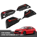 Front & Rear Bumper Fog Light Garnish Covers For 2017-2021 Honda Civic Hatchback. Fixed Price $63.65.