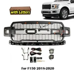Front 2018- 2020 Ford F150 Raptr Grille Black W/LETTERS/2 Side Lights. Fixed Price $189.77.