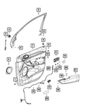 Genuine Mopar Front Door Trim Armrest Right 6GF64HL1AA. Fixed Price $153.40.