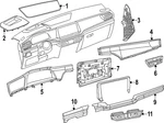 Genuine Volkswagen Lower Trim 3CN-858-417-KII. Fixed Price $40.63.