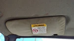 1997 Suzuki Sidekick Driver Left Sun Visor Oem Gray Gri. Fixed Price $180.41.