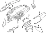 Genuine Nissan Dashboard Air Vent 68760-6TA4A. Fixed Price $118.31.