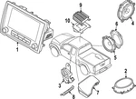 Genuine Nissan Radio Control Unit 25915-9BU0E. Fixed Price $2230.00.