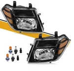 Pair Black Housing Amber Concer Headlights Headlamps For Pathfinder 2008-2012. Fixed Price $109.99.