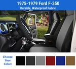 Genuine Neoprene Seat Covers 1975-1979 Ford F-350. Fixed Price $270.00.