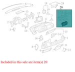 25008-13 Gmc Sierra 1500 Instrument Panel Upper Storage Compartment 25924404 Oem. Fixed Price $116.99.
