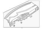Genuine Volkswagen Instrument Panel 17B-857-003-E-RA3. Fixed Price $1360.71.
