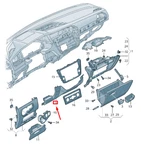 New Volkswagen Tiguan AD1 Dashboard Lower Panel Trim Lhd 5NN857005A82V Original. Fixed Price $83.31.