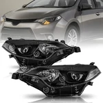 Black Headlights For 2014 2015 2016 Toyota Corolla Le Headlamps 14-16 Pair. Fixed Price $95.99.