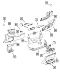 Genuine Mopar Instrument Panel Cup-holder 1ZS65JXWAE. Fixed Price $169.58.