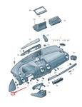Audi A3 Sportback Left Instrument Panel Side Cover 8V08570856PS. Fixed Price $49.47.