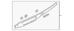 Genuine Audi Center Bezel 8W1-853-190-S-1LQ. Fixed Price $206.83.