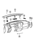 Genuine Mopar Instrument Panel Speaker Grille 6NK22TX7AC. Fixed Price $54.75.