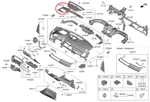 Kia Seltos SP2 Head Up Display Cover Assy 2019-2021 -genuine. Fixed Price $42.82.