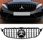 Grill For Mercedes Benz W205 2015-2018 C200 C250 C300 C43 Gt Amg Style Black. Fixed Price $114.97.