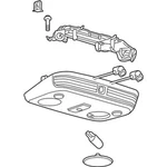 Genuine Ford Overhead Console DR3Z-63519A70-AA. Fixed Price $159.17.