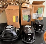 Nos Oem Ford Jbl Audio System Door Speakers F6DF-18C804 433 & E6VF 18B980 Lot. Fixed Price $80.00.