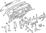 Genuine Nissan Instrument Panel Side Cover 68420-7BA0A. Fixed Price $19.73.