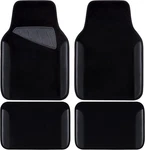Universal Black Car Floor Mats Set With Driver Heel Pad - Waterproof Design. Fixed Price $37.79.