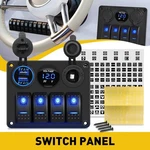 4-IN-1 Dual Usb Car Charger Socket Blue Panel Led Voltmeter Cigarette Lighter. Fixed Price $32.99.