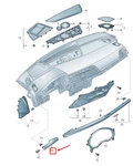 New Audi Q5 Fy Left Dashboard Trim 80B853189AB1NK Genuine. Fixed Price $218.65.