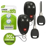 Replacement For 07 08 09 10 11 12 13 Chevrolet Silverado Key + Fob Alarm. Fixed Price $19.95.