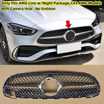 Front Bumper Grille For Mercedes Benz C-class W206 C200 C300 Amg Line 2022-2024. Fixed Price $62.35.