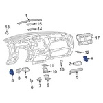For Ram 2500 2019-2025 5YK051X7AE Front Left Dashboard Air Vent. Fixed Price $126.01.