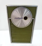 Vintage Realtone Transistor Radio 1166-2 Turns No Signal Green. Fixed Price $14.70.