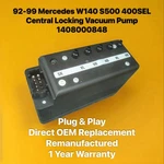 92-99 Mercedes W140 S500 400SEL Central Locking Vacuum Pump 1408000848. Fixed Price $395.89.