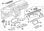 Genuine Volkswagen Center Panel 3G8-858-416-AA-XGY. Fixed Price $130.42.