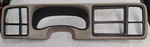 99-02 Chevy Gmc Instrument Cluster Speedo Dash Trim Panel Radio Bezel Tan C4. Fixed Price $98.99.